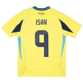 Nogometni Dresovi Švedska Isak 9 Domaći 2024 Kratkih Rukava